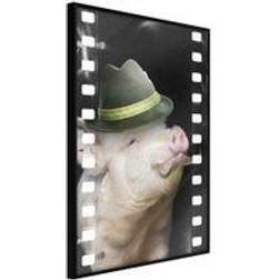 Artgeist Poster Pig with Mustache [] Bild